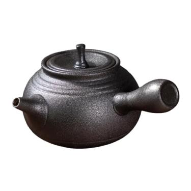 Imagem de Generic Bule de cerâmica com filtro de chá, chaleira com folhas de chá florescendo e soltas, para ferver água quente para restaurante doméstico