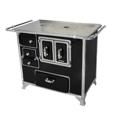 Imagem de Fogão a Lenha Venâncio Nº2 Gabinete Preto Sem Tampa Lado Direito 2GDPRPT