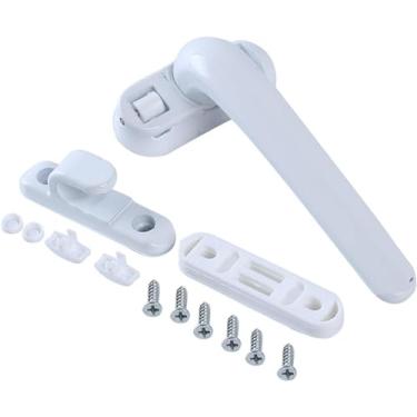 Imagem de Maçanetas de janela, alças de sucção para banheiro, maçaneta de janela universal, fechadura de janela, maçaneta de roda, hardware preto, suprimentos de móveis, maçanetas de porta e janela, b