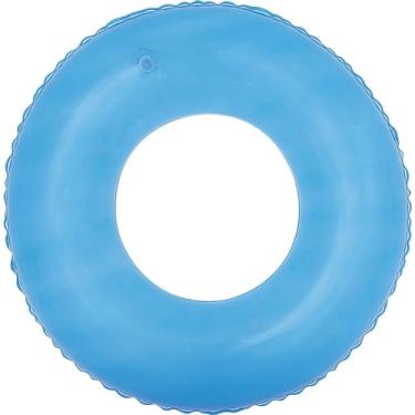 Imagem de Boia Para Piscina Inflável Circular Redonda 76cm Para Adulto e Criança Cores Azul e Rosa (Azul)