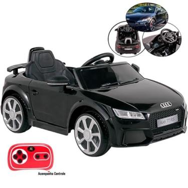 Imagem de Carro Elétrico Infantil 12V Audi TT RS Preto com Controle 921707 BEL