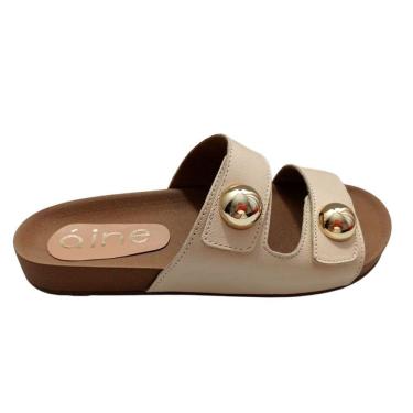 Imagem de Sandalia Birken Aine Store Rasteira Almeria Chinelo Feminino Off White