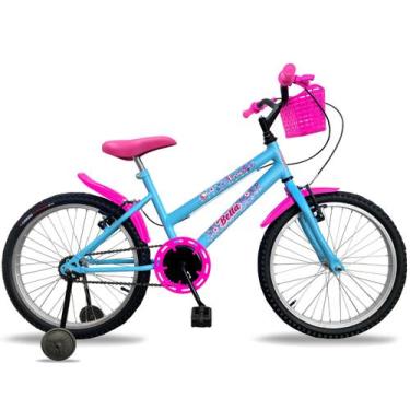 Imagem de Bicicleta Infantil Feminina  Aro 20 Com Rodinha Bella - Rossi Bike Cri