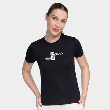 Imagem de Camiseta Calvin Klein Logo Reverso Feminina-Feminino