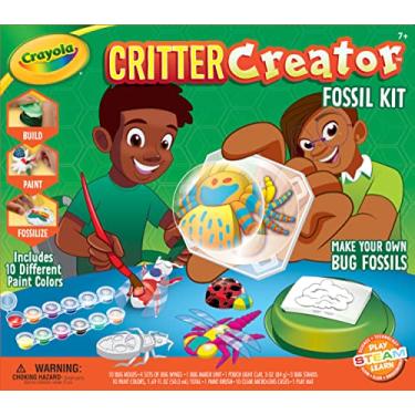Imagem de Crayola Metallic Clay Art Kit with Paints, Fossil Molds, Gift for Kids, Ages 7, 8, 9, 10