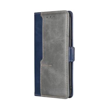 Imagem de Capa de livro para Oneplus Nord N20 N10 N100 N200 CE 5G 9R 9RT 9 8 8T 7 10T 10 Pro 6 5 Capa carteira de couro Flip Phone Case, azul, para Oneplus 9 Pro