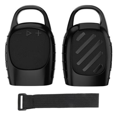 Imagem de Generic Capa de silicone compatível com JBL Clip 5 - Mini alto-falante Bluetooth portátil, capa de suporte, capa protetora de borracha macia para Clip5 (preto)