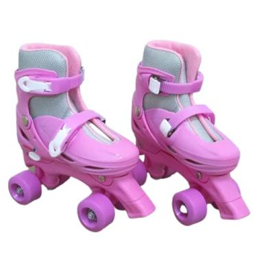Imagem de Patins 4 Rodas Roller Rosa Tamanho P, Importway