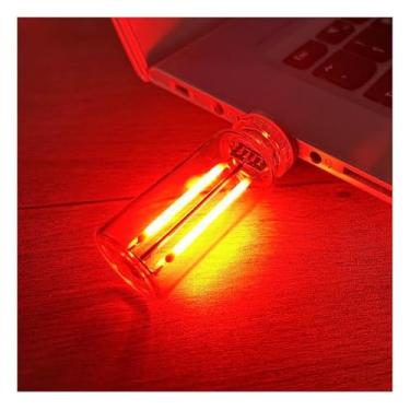 Imagem de Lâmpadas retrô de carro, luzes USB LED para ambientes interiores de carro, luz noturna de LED com controle de toque, mini lâmpada USB com luzes ambientais multicoloridas para carro, quarto (vermelho)