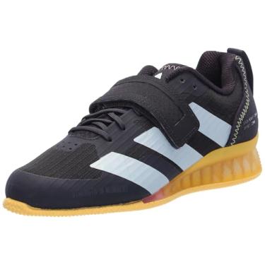 Imagem de adidas Tênis unissex adulto Adipower para halterofilismo 3 Cross Trainer, Aurora Preto/Zero Metálico/Spark, 9 Women/8 Men