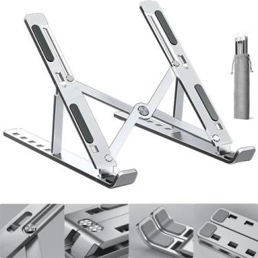 Imagem de Suporte Notebook Ajustável 6 Opções 15-45 Graus Alumínio 17 - Shopbr