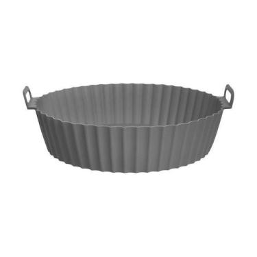 Imagem de Forma silicone para air fryer cocinero pro 17 cm mde home style, CINZA