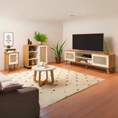 Imagem de Sala de Estar Charlotte - Rack 2 Mesas e Aparador