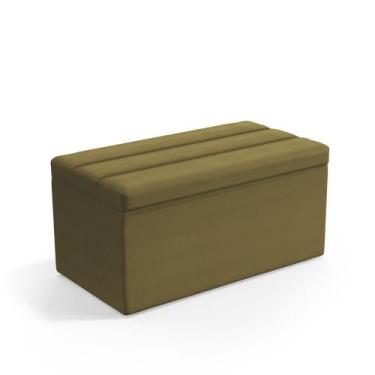 Imagem de Calçadeira Baú Ursa 90 para Cama de Solteiro Z-006 Sued Capuccino Arad