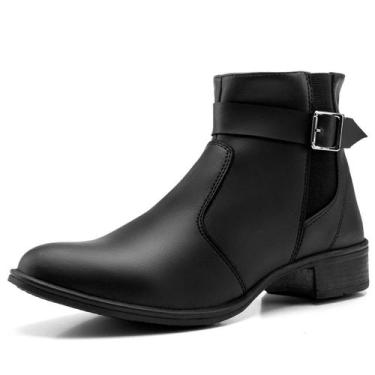 Imagem de Bota Feminina Cano Curto Feminina Botina Casual Coturno - Mr try shoes