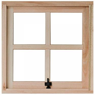 Imagem de Janela de Madeira Maxim-ar 50x50cm com Caixilho 9,4cm Ewr Mp61 Rondosu