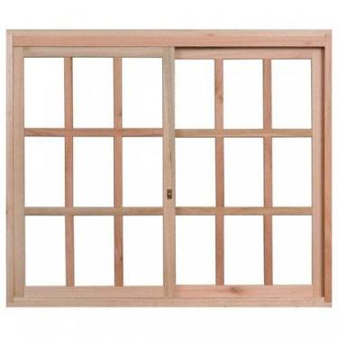 Imagem de Janela de Madeira de Correr 120x180cm com Caixilho 9,4cm Ewk 390 Rondo