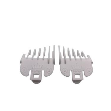 Imagem de Taper King Conjunto de protetor de pente guia de aparador de cabelo - Cônicos à prova de tolos e desbotamento em casa! Pérola (#0 a #2) - Compatível com cortadores Wahl/Conair!