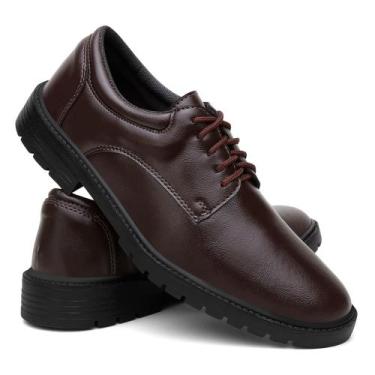 Imagem de Sapato Oxford Masculino Social Casual Fino Elegante MARROM - L A J U P