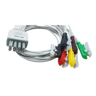 Imagem de Conjunto Rabicho ECG 6 Vias Clip Garra Nihon Kohden - Maple Hospitalar