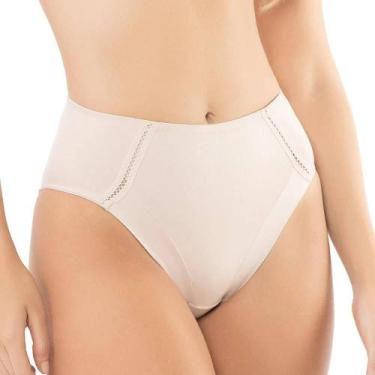 Imagem de Calça Alta DelRio 50614 Detalhe Crochê, Areia, EG