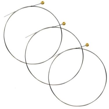 Imagem de Kit 3 Cordas Avulsas Solta Níquel Viola Caipira Tensão Média - Groove