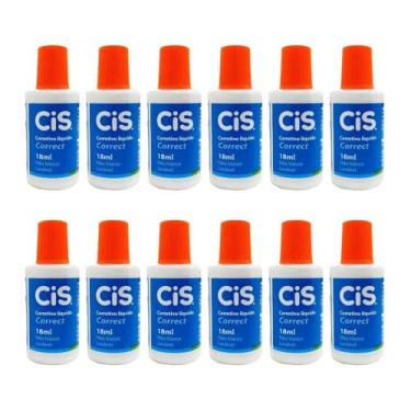 Imagem de Kit Corretivo Branquinho Branco C/ 12 Escolar Escritório - T10OFFICE