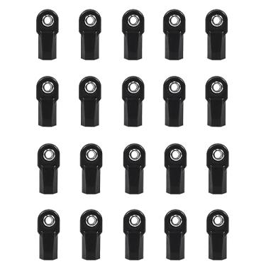 Imagem de AMK SCX10 M4 RC Link Rod Ends 4mm Tie Rods Joints with 7mm Pivot Ball 1/8 1/10 Crawler Universal Building Kit for TRX6 D90 TF2 CC01 Gen7 Gen8 TRX4 Upgrades (20Pcs Straight)