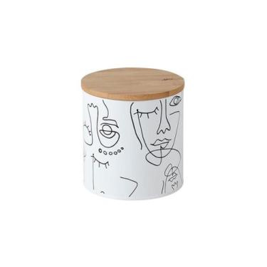 Imagem de Lata Porta Condimento Alimento Hermética 900Ml Branco Line - YOI