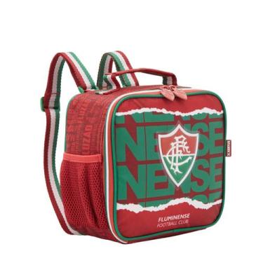 Imagem de Lancheira Térmica Fluminense Escolar Juvenil Meninos Passeio, Grená