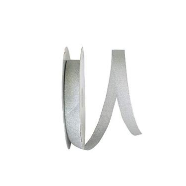 Imagem de Reliant Ribbon Fita de brilho metálico brilhante, 19,5 cm x 100 jardas, prata