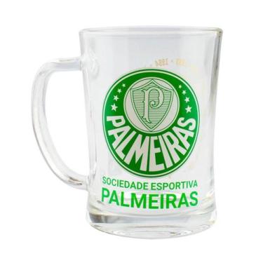 Imagem de Caneca De Vidro Gigante 650Ml - Palmeiras - Mileno