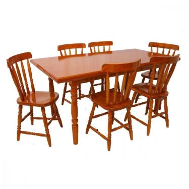 Imagem de Mesa De Jantar Com 6 Cadeiras Piratini Mel Viero Mel