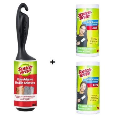 Imagem de Kit Rolo Adesivo + 2 Refil SCOTCH-BRITE 3M