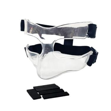Imagem de YIJU Protetor facial para nariz quebrado, homens, mulheres, adultos, máscara de basquete, máscara facial de basquete para academia, luta livre, esporte, Style C