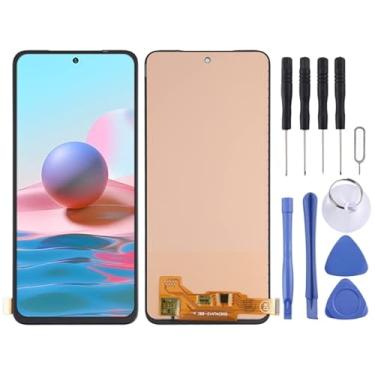 Imagem de tela Tela LCD de material TFT e conjunto completo de digitalizador (sem suporte para identificação de impressão digital) para Xiaomi Redmi Note 10 4G / Redmi Note 10S / Redmi Note 11 SE Índia/Poco M