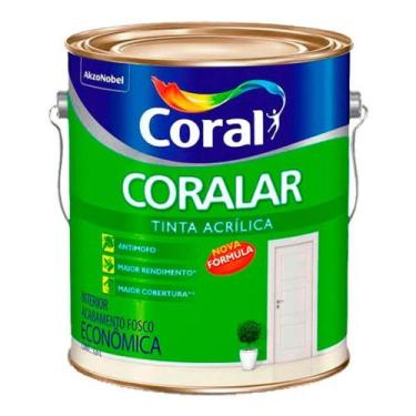 Imagem de Tinta acrilica economica 3,6l laranja maracatu coralar