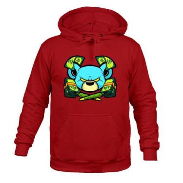 Imagem de Moletom 100% Algodão Inverno Money Urso - Surprass, Bordô, G