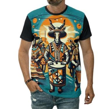 Imagem de Camiseta Maracatu Nordeste Pernambuco Ritmo Musical Dança - Darkwood, 