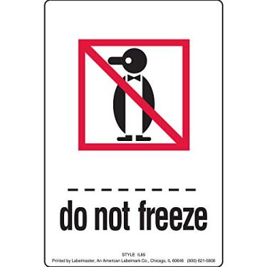 Imagem de Labelmaster Etiqueta IL65 Do Not Freeze, 10 cm x 15 cm (pacote com 500)