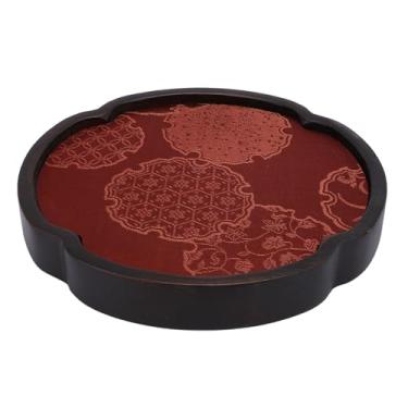 Imagem de Bandeja Resistente Ao Calor do Serviço de chá para Petiscos, Bandeja Multiuso Chinesa Kung Fu Bandeja do Serviço de chá Placa de Mesa de chá para Petiscos