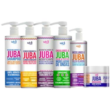 Imagem de Kit Juba Widi Care Shampoo + Condicionador + Mascara + Acidificante + Geleia + Creme Ondulando