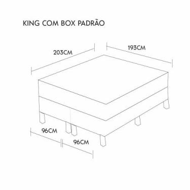 Imagem de Colchão HIBRIDO FIRME - LÁTEX FIRME - Latex Foam, BOX, King 193x203cm