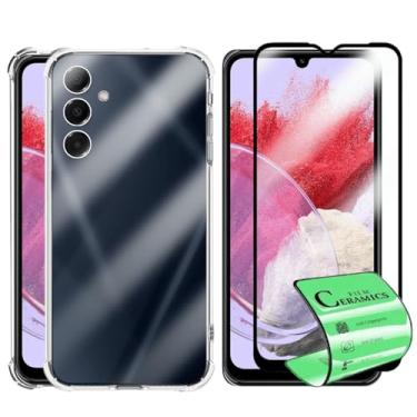 Imagem de Kit de Proteção Compatível Samsung Galaxy M34 5G Capa Anti-Impacto Transparente + Película de Cerâmica 9D
