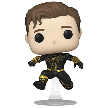 Imagem de Funko Pop Marvel's Spiderman No Way Home: Spiderman (Black/Gold) (Unmasked) Figure (AAA Anime Exclusive)