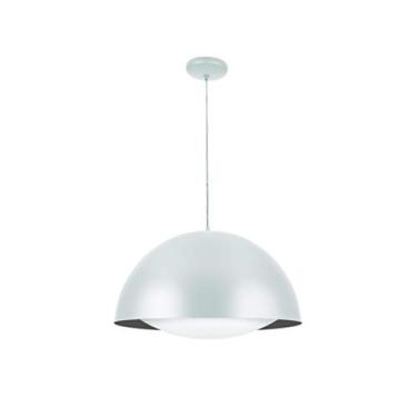 Imagem de Pendente Meia Lua e Clean 1 Luz E27 Alumínio, LLUM Bronzearte, 36818, 315W, Branco, 40cm