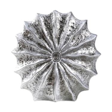 Imagem de Kuntesetty Vaso de flor de concha vaso decorativo vaso de mesa de mesa, Prata Grande