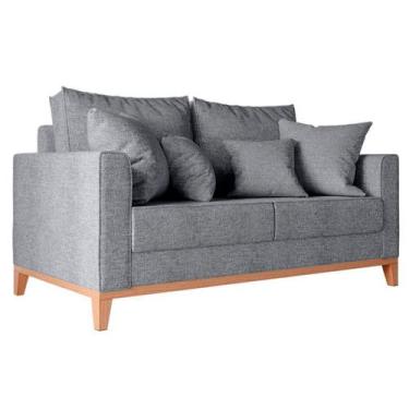Imagem de Sofá Beny 2 Lugares Com Base de Madeira - Élpis Móveis - Móveis Roperi