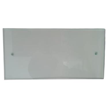 Imagem de Placa de vidro temperado incolor 80x40cm 6mm para fachada, recepção e consultório