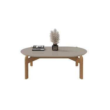 Imagem de Mesa de Centro Inove Tampo Oval Off White Cedro Casa D